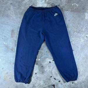 Vintage‎ Nike Navy Blue Sweatpants Mens Joggers Athletic USA Made Size L